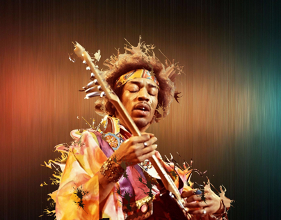 Jimi Hendrix dispersion art
