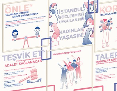 İstanbul Sözleşmesi Broşür Tasarım Projesi