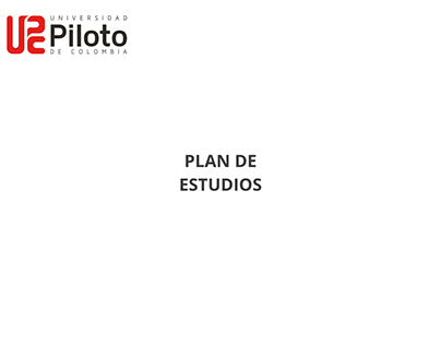 Plan de estudios Arquitectura Uni Piloto