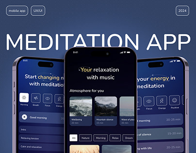 Relax and meditation app | UX/UI
