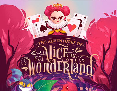 Alice in wonderland book cover