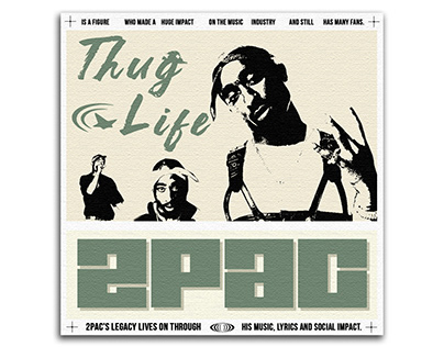 2Pac Poster Design