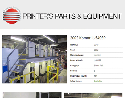 2002 Komori L-540SP by Printers Parts & Equipment