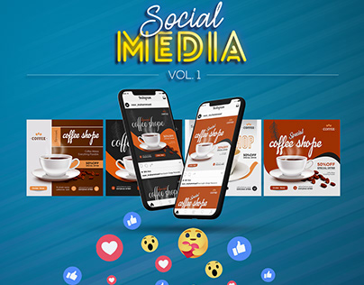 Special coffee drink menu sale social media post