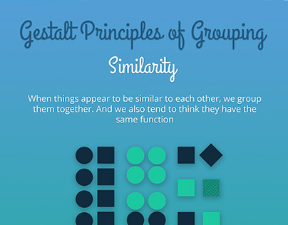 Gestalt Principles of Grouping - Similarity Poster