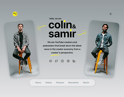 Landing Page for Colin & Samir