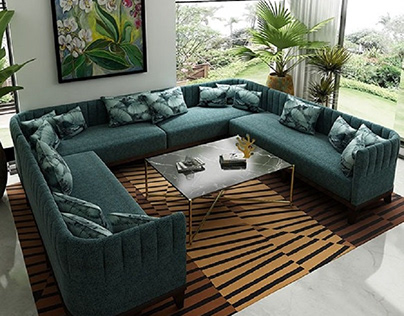 Fujairah Sectional U Shape Modular Sofa