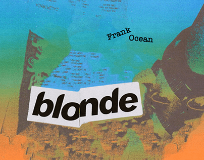 Fictional Frank Ocean "blonde" album cover