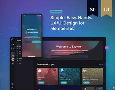 UX/UI Design for Memberset App