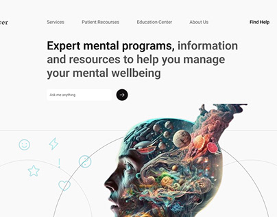 Project thumbnail - Brainpower- Mental Awareness - Parallax Website