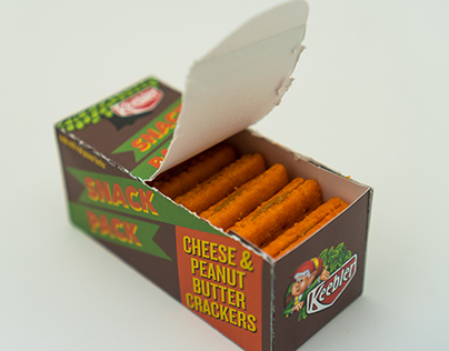 Keebler Cheese and Peanut Butter Crackers Packaging
