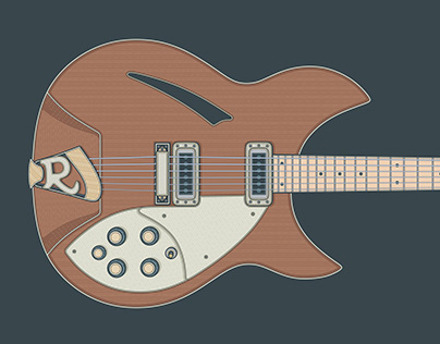 Rickenbacker 330W Guitar Art