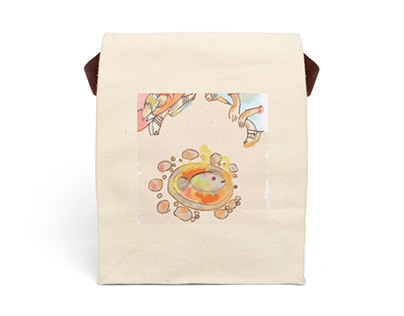 Joy of being with Jesus canvas lunch sack