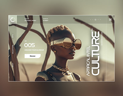 Ai Culture Web Ui Design Landing Page