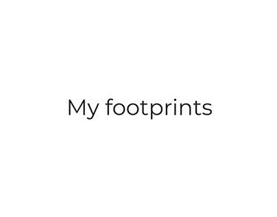 My footprints