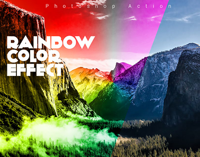 Rainbow Color Effect Photoshop Action