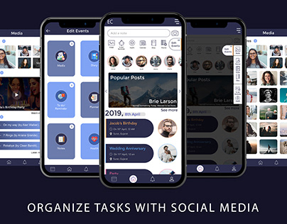 Organize tasks with social media
