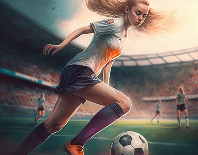 Women's football (neural networks art)
