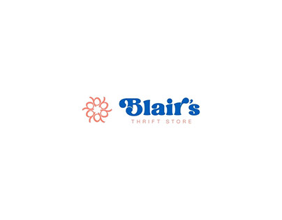 BLAIR'S THRIFT STORE Logo design
