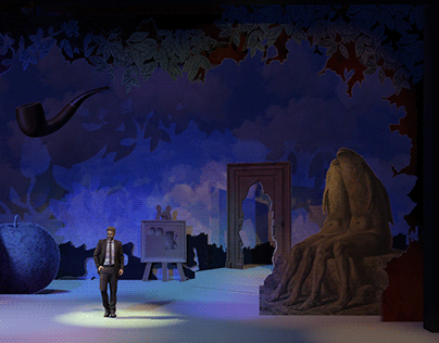 A René Magritte-Inspired Theatre Set Design