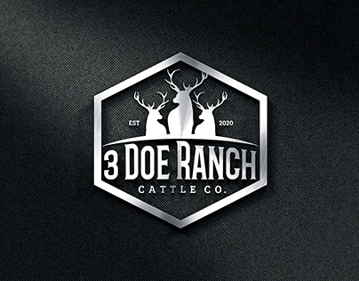 3 doe ranch logo