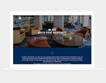 North Point Hospitality Website Redesign