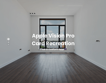 Apple Vision Pro card recreation