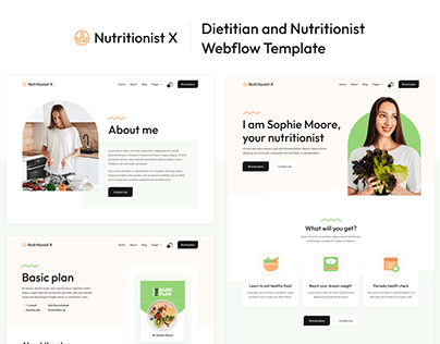 Nutritionist X - Nutritionist Webflow Template
