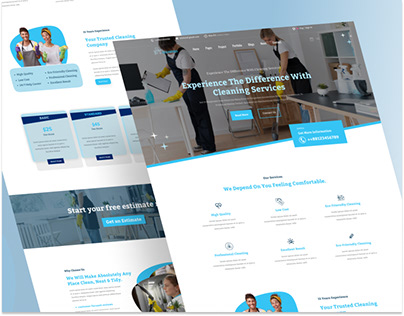 Cleaning Service Company Website Template