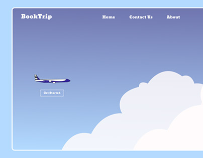 Travel Bookish Website Landing Page