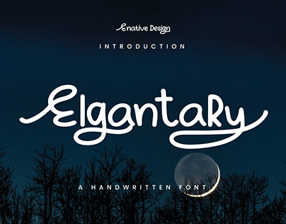Elgantary - Handwritten Font