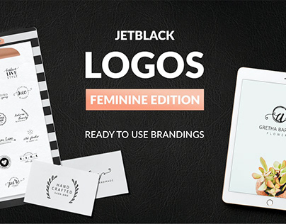 30 Premade Logos – Feminine Edition
