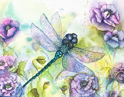 Watercolor floral prints