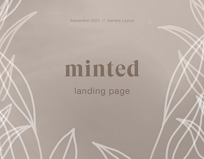Landing Page Minted