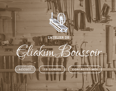 Website design for a violin maker