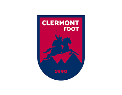 Logo and jersey concept for Clermont Foot