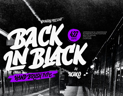 Back In Black - Hand Brush Type
