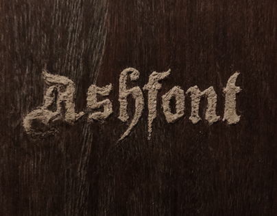 Ashfont, tipografía experimental