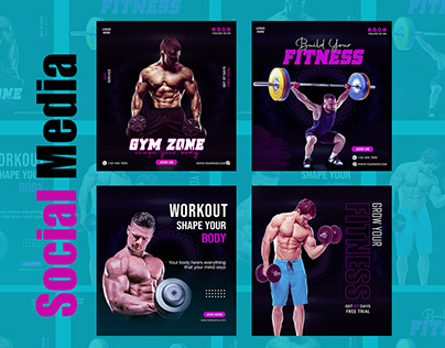 Gym fitness poster design