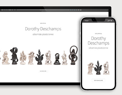 Site Web pour l'artiste Dorothy Deschamps