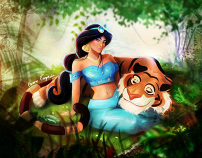 Project thumbnail - Princess Jasmine and Rajah