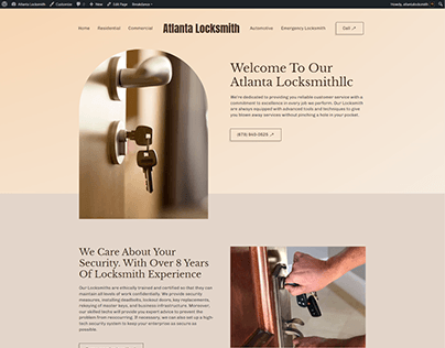 Lock Fixer Website Design