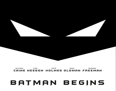 Batman Begins Film Afişi Tasarımı