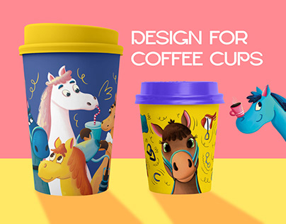 Project thumbnail - Coffee cup. Packaging design. Illustration