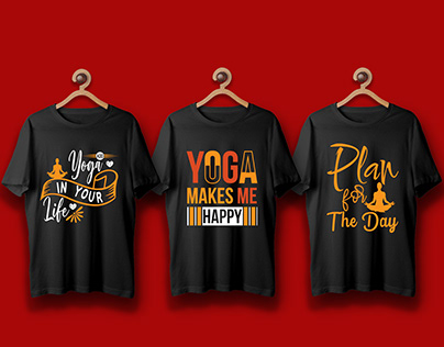 Yoga T- shirt Design.