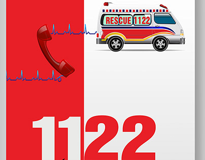 Rescue 1122 (stop prank call campaign,) UI UX design