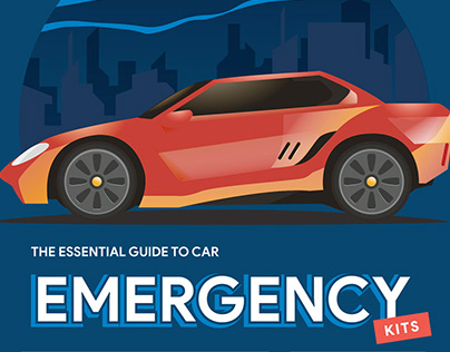 THE ESSENTIAL GUIDE TO CAR EMERGENCY KITS INFOGRAPHIC