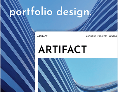 ARTIFACT - portfolio design for architectural group