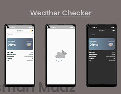 Project thumbnail - Weather Checker App Flutter with OpenWeather API