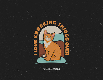 I Love Knocking Things Over | T-Shirt Design
